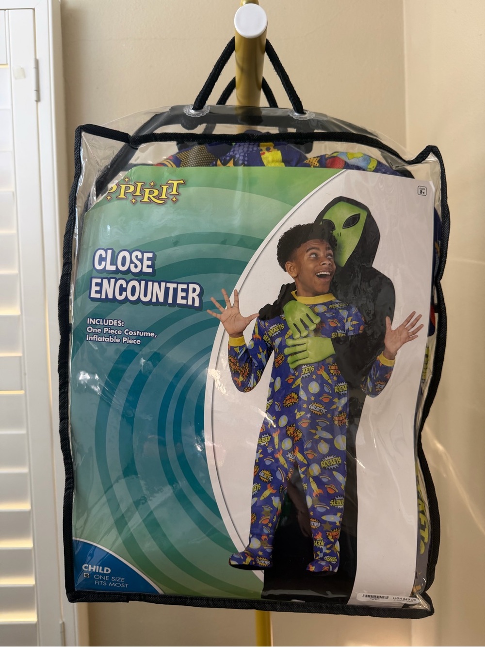 Spirit Halloween Inflatable Alien “Close Encounter” Costume, Child/One Size/8+